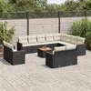 Image de vidaXL Salon de Jardin avec Coussins 11 pcs, Canapés avec Pieds Réglables, Ensemble de Meubles d'Extérieur Patio Terrasse, 3250064