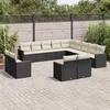 Image de vidaXL Salon de Jardin avec Coussins 11 pcs, Canapés de Terrasse, Ensemble de Meubles de Patio, Mobilier d'Extérieur, Beige 3274131