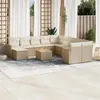 Image de Salon de jardin modulable GENERIQUE 12 pieces beige resine tressee 62 x 62 x 69 cm 11 personnes