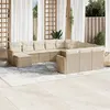 Image de Vidaxl Salon de jardin modulable Lot de 12 pièces Résine tressée Beige 12 personnes