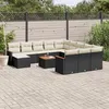 Image de vidaXL Salon de Jardin avec Coussins 11 pcs, Canapés de Terrasse, Ensemble de Meubles de Patio, Mobilier d'Extérieur, Gris 3257089