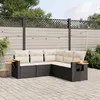 Image de vidaXL Salon de Jardin avec Coussins 5 pcs, Canapés de Terrasse, Ensemble de Meubles de Patio, Mobilier d'Extérieur, Noir 3259200