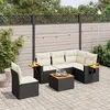 Image de vidaXL Salon de Jardin avec Coussins 6 pcs, Canapés de Terrasse, Ensemble de Meubles de Patio, Mobilier d'Extérieur, Noir 3259221