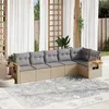 Image de vidaXL Salon de Jardin avec Coussins 6 pcs, Canapés de Terrasse, Ensemble de Meubles de Patio, Mobilier d'Extérieur, Beige 3259231