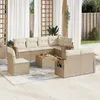 Image de vidaXL Salon de Jardin avec Coussins 9 pcs, Canapés de Terrasse, Ensemble de Meubles de Patio, Mobilier d'Extérieur, Beige 3259412