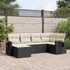 Image de vidaXL Salon de Jardin avec Coussins 6 pcs, Canapés de Terrasse, Ensemble de Meubles de Patio, Mobilier d'Extérieur, Noir 3259417