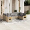 Image de Salon de jardin modulable Vidaxl resine tressee 9 personnes 9 pieces 62.0 x 62 x 69 cm beige