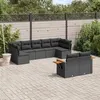 Image de vidaXL Salon de Jardin avec Coussins 11 pcs, Canapés de Terrasse, Ensemble de Meubles de Patio, Mobilier d'Extérieur, Beige 3249717