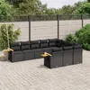 Image de vidaXL Salon de Jardin avec Coussins 13 pcs, Canapés de Patio, Ensemble de Meubles, Mobilier de Terrasse Extérieur, Gris 3223540