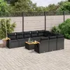 Image de vidaXL Salon de Jardin avec Coussins 13 pcs, Canapés de Terrasse, Ensemble de Meubles d'Extérieur Patio, Moderne, Gris Clair 3218382