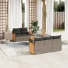 Image de vidaXL Salon de Jardin avec Coussins 6 pcs, Canapés de Terrasse, Ensemble de Meubles de Patio, Mobilier d'Extérieur, Gris 3259869