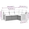 Image de vidaXL Salon de jardin avec coussins 4 pcs beige résine tressée 3260015