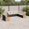 Image de Salon de jardin modulable VIDAXL resine tressee noir 9 pieces x 59 x 69 9 personnes