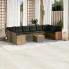 Image de vidaXL Salon de Jardin avec Coussins 11 pcs, Canapés de Terrasse, Ensemble de Meubles de Patio, Mobilier d'Extérieur, 3257186