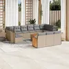 Image de Salon de jardin modulable GENERIQUE resine tressee 14 pieces 62 x 62 x 69 cm 12 personnes