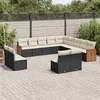 Image de vidaXL Salon de Jardin avec Coussins 12 pcs, Canapés de Terrasse, Ensemble de Meubles de Patio, Mobilier d'Extérieur, Gris 3258875