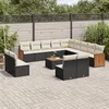 Image de vidaXL Salon de Jardin avec Coussins 5 pcs, Canapés de Terrasse, Ensemble de Meubles de Patio, Mobilier d'Extérieur, Noir 3257317