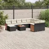 Image de vidaXL Salon de Jardin avec Coussins 13 pcs, Canapés de Terrasse, Ensemble de Meubles de Patio, Mobilier d'Extérieur, Gris 3258889