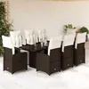 Image de Salon de jardin GENERIQUE resine tressee 9 pieces 190 x 80 x 75 cm 8 personnes