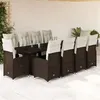 Image de Salon de jardin GENERIQUE resine tressee 11 pieces 240 x 90 x 75 cm