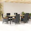 Image de vidaXL Salon de Jardin avec Coussins 13 pcs, Canapés de Terrasse, Ensemble de Meubles de Patio, Mobilier d'Extérieur, Noir 3258878