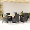 Image de vidaXL Salon de Jardin avec Coussins 13 pcs, Canapés de Terrasse, Ensemble de Meubles de Patio, Mobilier d'Extérieur, Noir 3257161