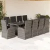 Image de vidaXL 11-delige Tuinset met kussens poly rattan grijs3277601