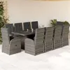 Image de Salon de jardin GENERIQUE 11 pieces rotin 240 x 90 x 75 cm 2 personnes