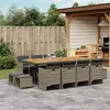 Image de vidaXL 13-delige Tuinset met kussens poly rattan grijs3277753
