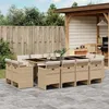 Image de vidaXL Ensemble à manger de jardin et coussins 13 pcs beige 3277809