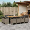 Image de vidaXL 13-delige Tuinset met kussens poly rattan grijs3277813