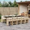 Image de vidaXL Ensemble à manger de jardin et coussins 11 pcs beige poly rotin 3277881