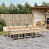 Image de vidaXL 13-delige Tuinset met kussens poly rattan beige3278079