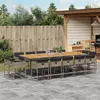 Image de vidaXL 15-delige Tuinset met kussens poly rattan grijs3278185
