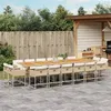 Image de vidaXL 17-delige Tuinset met kussens poly rattan beige3278199