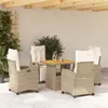 Image de vidaXL Ensemble à Manger de Jardin avec Coussins 5pcs, Table de Terrasse, Ensemble de Meubles de Patio, Mobilier 3277412
