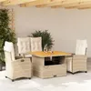 Image de vidaXL Ensemble à Manger de Jardin avec Coussins 4 pcs, Table de Terrasse, Ensemble de Meubles de Patio, Mobilier 3277417