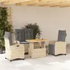 Image de vidaXL Ensemble à Manger de Jardin avec Coussins 4 pcs, Table de Terrasse, Ensemble de Meubles de Patio, Mobilier 3277432