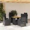 Image de vidaXL Ensemble à Manger de Jardin avec Coussins 5pcs, Table de Terrasse, Ensemble de Meubles de Patio, Mobilier 3277448