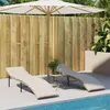Image de Chaises longues lot de 2 avec coussins beige résine tressée