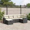 Image de vidaXL Salon de Jardin avec Coussins 6 pcs, Canapés de Terrasse, Ensemble de Meubles de Patio, Mobilier d'Extérieur, Noir 3263482