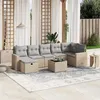 Image de Salon de jardin modulable VIDAXL beige rotin 8 pieces 62 x 62 x 69 cm