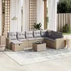 Image de VIDAXL Salon de jardin modulable - Lot de 9 pieces - Rotin beige