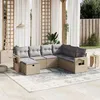 Image de vidaXL Salon de Jardin avec Coussins 7 pcs, Canapés de Terrasse, Ensemble de Meubles de Patio, Mobilier d'Extérieur, Mélange 3263835