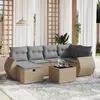 Image de Salon de jardin modulable VIDAXL 7 pieces resine tressee beige 62.5 x 62 x 69 cm