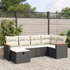 Image de vidaXL Salon de Jardin avec Coussins 6 pcs, Canapés de Terrasse, Ensemble de Meubles de Patio, Mobilier d'Extérieur, Noir 3265298