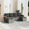 Image de vidaXL Salon de Jardin avec Coussins 6 pcs, Canapés de Terrasse, Ensemble de Meubles de Patio, Mobilier d'Extérieur, Gris 3265561