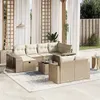 Image de Salon de jardin modulable VIDAXL 11 pieces beige resine tressee 62 x 55 x 69 cm