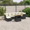 Image de vidaXL Salon de Jardin avec Coussins 8 pcs, Canapés de Terrasse, Ensemble de Meubles de Patio, Mobilier d'Extérieur, Noir 3275485