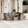 Image de vidaXL Salon de Jardin avec Coussins 8 pcs, Canapés de Terrasse, Ensemble de Meubles de Patio, Mobilier d'Extérieur, Beige 3275495